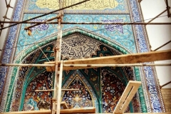 کاشی سردر و نمای ورودی مسجد