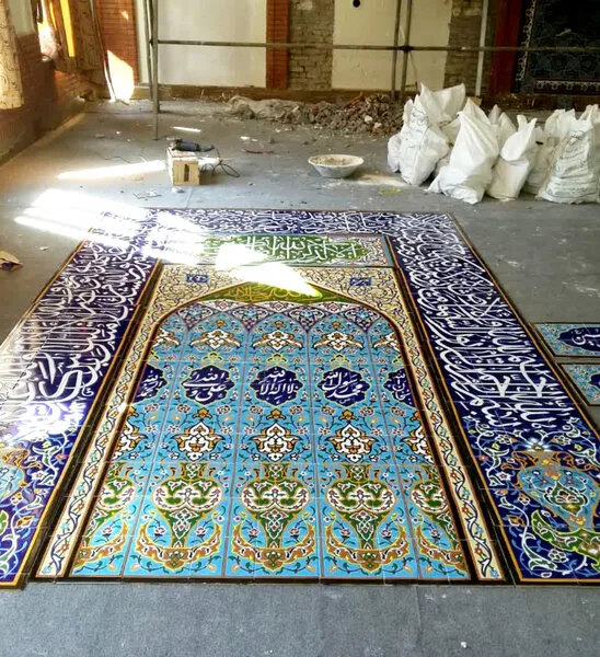 کاشی سنتی محراب مسجد