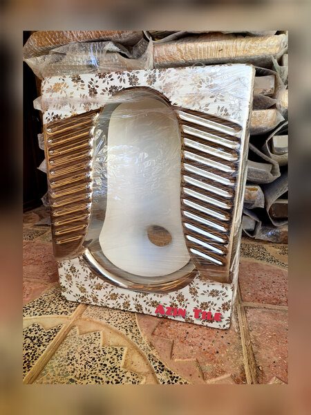 سنگ توالت سفیدطوسی کتینگ شده ایرانی 