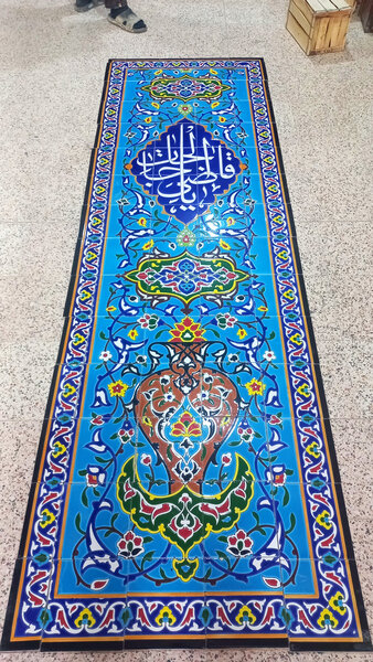 کاشی سنتی هفت رنگی اصفهان برای محراب مساجد