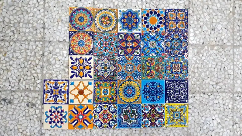کاشی سنتی برای آشپزخانه و بین کابینت در طرح های مختلف