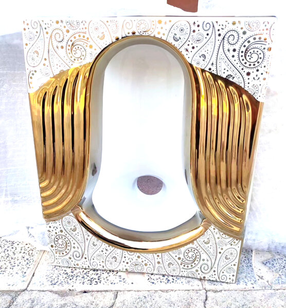 سنگ توالت ایرانی طلایی کوتینگی در طرح مختلف
