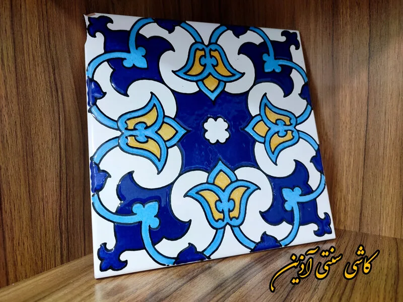 کاشی سنتی سفید فیروزه ای مساجد