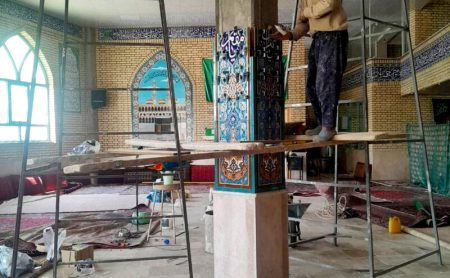 کاشی ستون مسجد